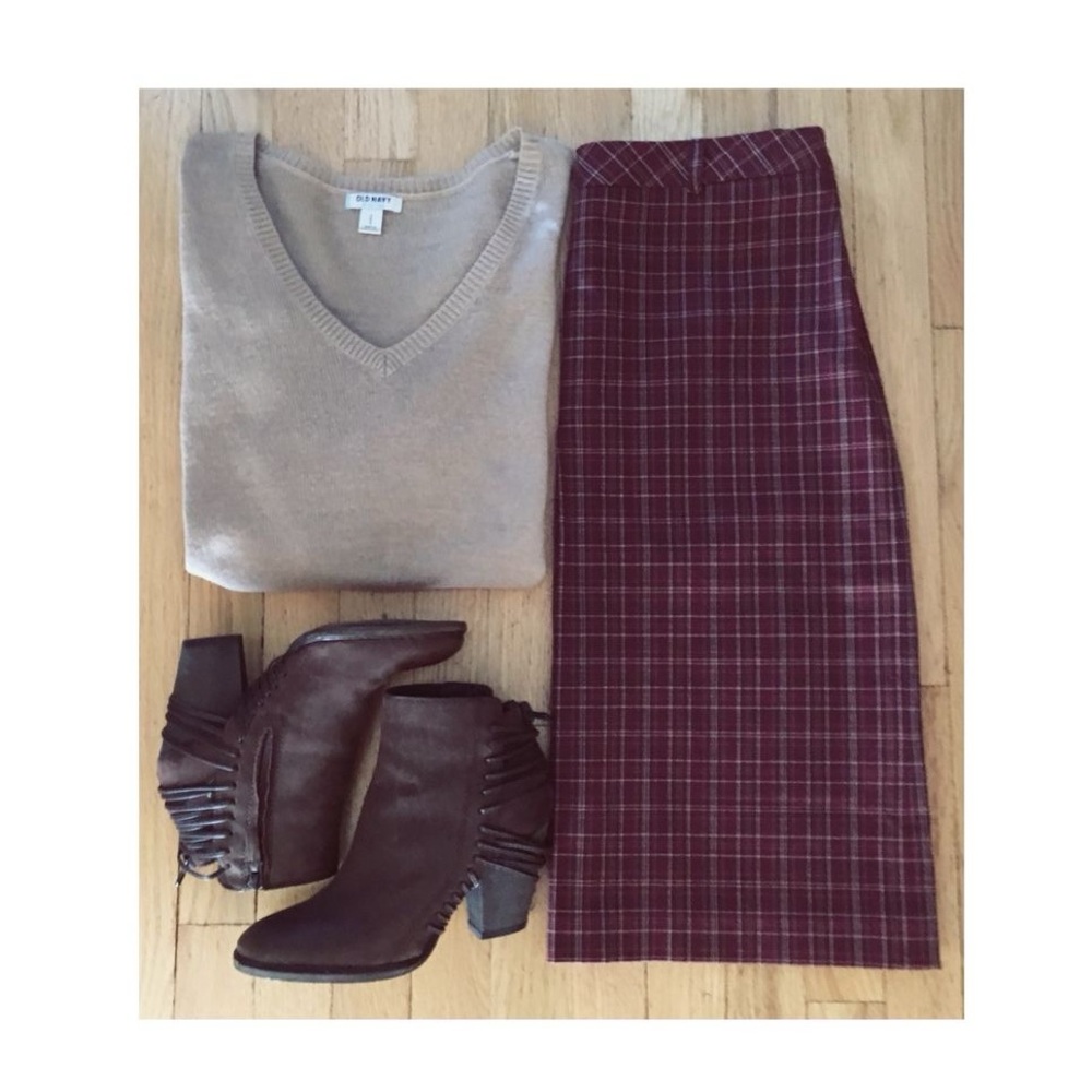 Plaid Skirt🍃🌰🍁